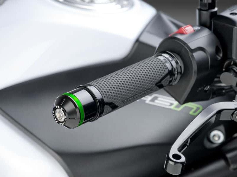 Puig Short Bar End Weights With Coloured Rim Black 22105N