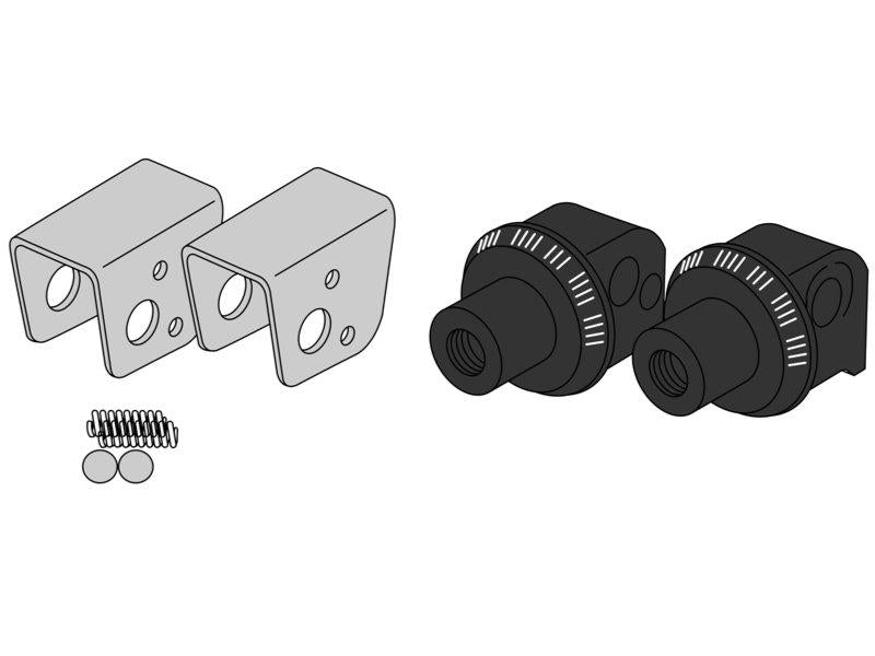 PUIG Pillion Footpeg Adaptors Black for Honda NT1100 22-25 21232N