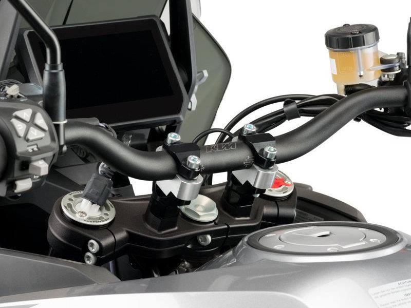 PUIG 20mm Handlebar Risers For 22mm Bars Black for Honda CB750 Hornet 23-25 3672N