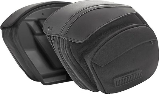 SADDLEMEN Saddlebag Black Expandable EX000968S