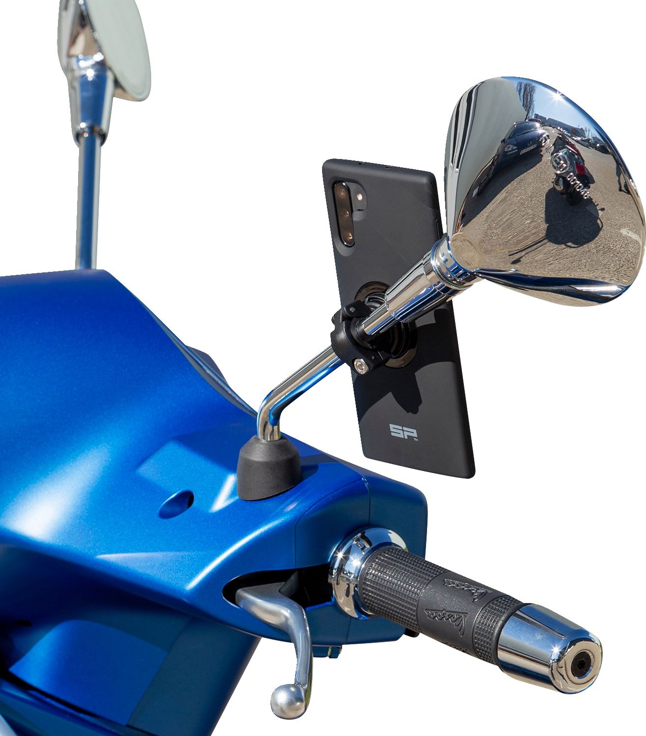 SP CONNECT Mirror Mount For Moped Scooter Vespa Motorcycle Interchangeable Heads SPC/SPC+ 53136