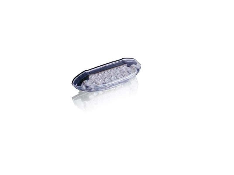 PUIG Smile II Oval Brake Light 83 x 20mm Clear Universal 6493W