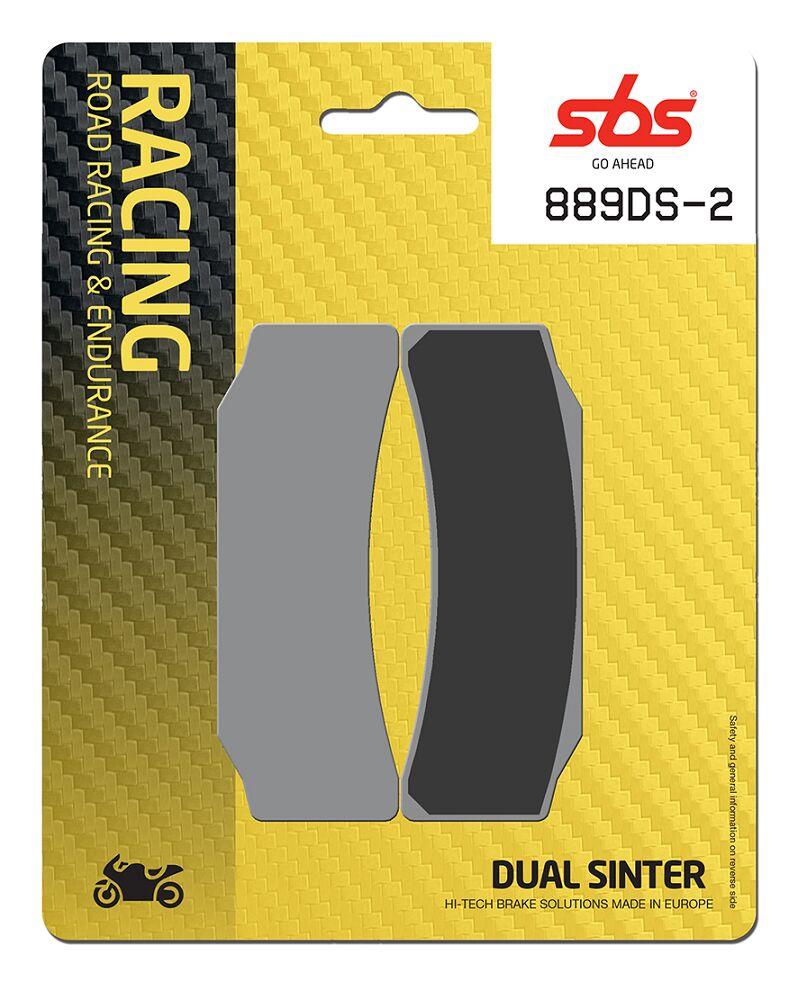 Sbs DS Racing Dual Sintered Brake Pads Sintered Metal Set 889DS-2