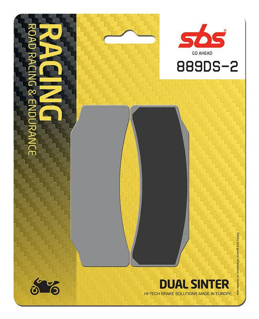 Sbs DS Racing Dual Sintered Brake Pads Sintered Metal Set 889DS-2
