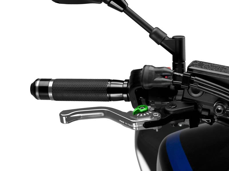 Puig Short V3 Brake (Silver Lever With Blue Selector) Green 3659B