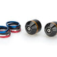 Puig Short Bar End Weights With Coloured Rim Black 9581N