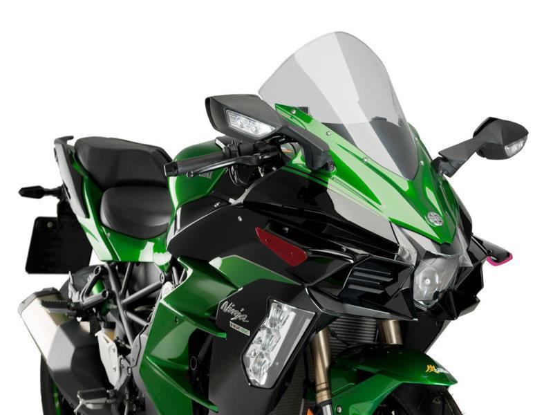 PUIG Sport Downforce Spoilers Red for Kawasaki Ninja H2 SX 18-19 3658R
