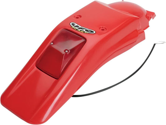 UFO ENDURO REAR FENDER W/ STOP-TAILLIGHT HONDA XR250/400R XR-RED HO03611-069