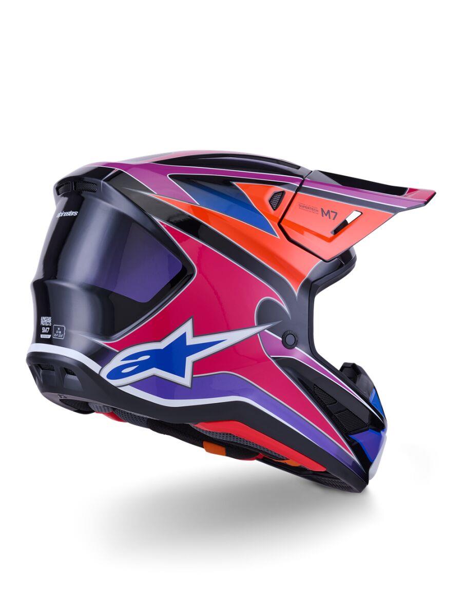 ALPINESTARS SM7 Fuse Helmet BLU/PU/PINK 2025 Model