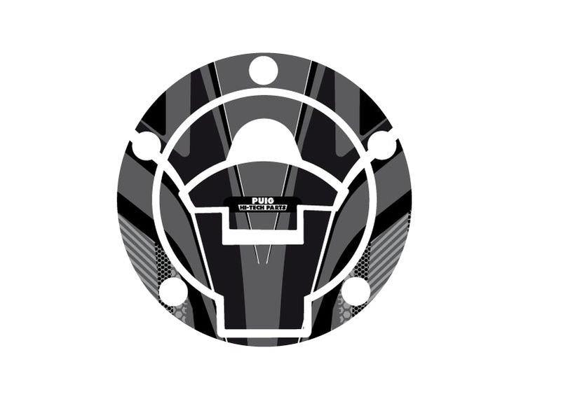 PUIG Radikal Fuel Cap Protector Grey for Yamaha MT-03/MT-125/YZF R3 15-25 8281U