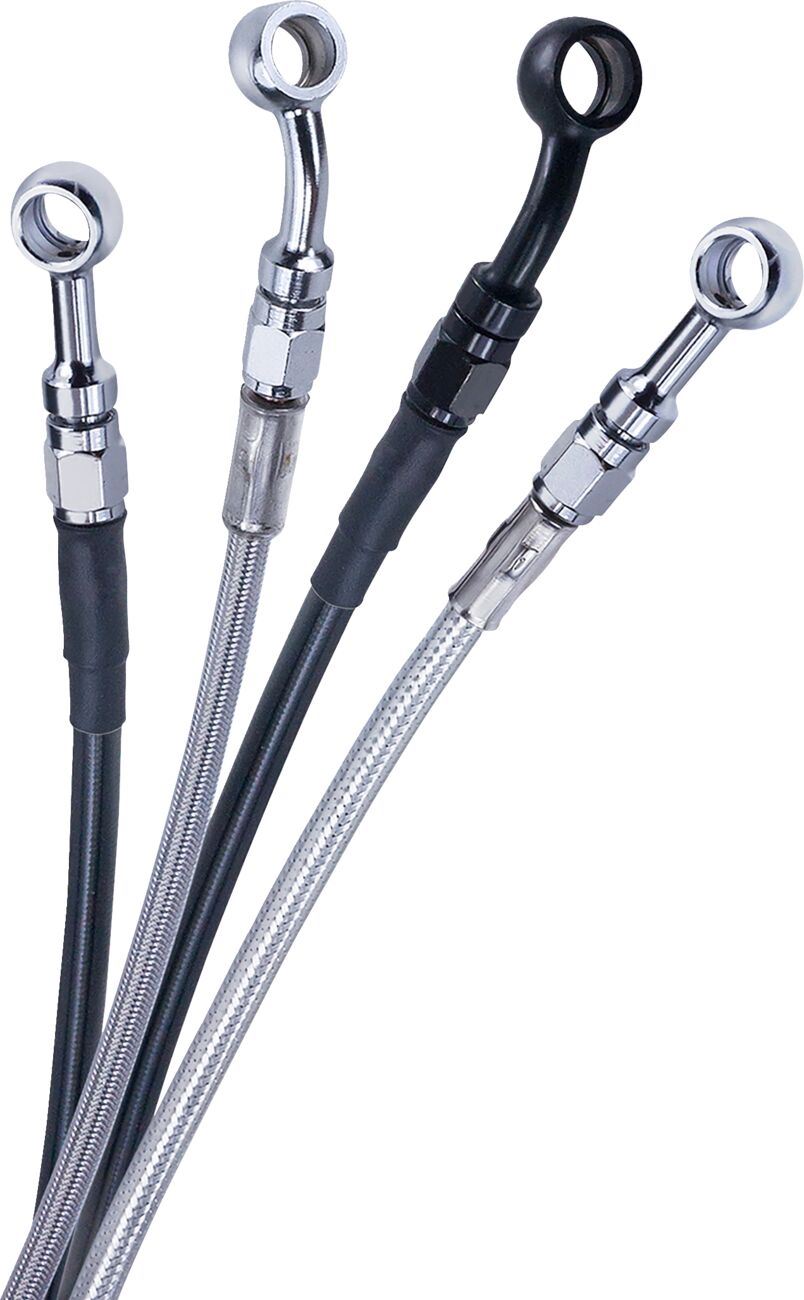 Barnett Upper Brake Line For Harley FLHXSE 1977 2023-2024 Black 251-30-51134-8