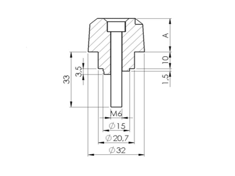Puig Short Bar End Weights Silver 21298O