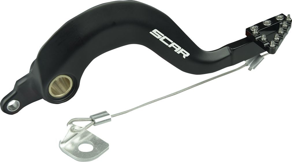 Scar Racing Brake Pedal For Yamaha YZ 125 Fantic XE 125 2000-2027 Black RBP101BK