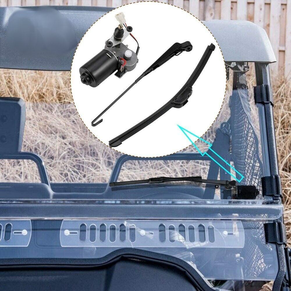 UTV SxS Universal Windscreen Windshield Wiper and Washer Kit