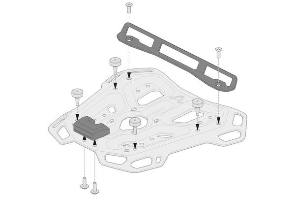 SW MOTECH Adapter Kit Adventure-Rack Black For Shad 2 GPT.00.152.35800/B