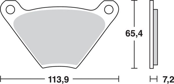 Trw All Round Sintered Metal Brake Pads For Harley FXE 1340 1974-1984 MCB97