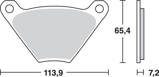 Trw All Round Sintered Metal Brake Pads For Harley FXE 1340 1974-1984 MCB97