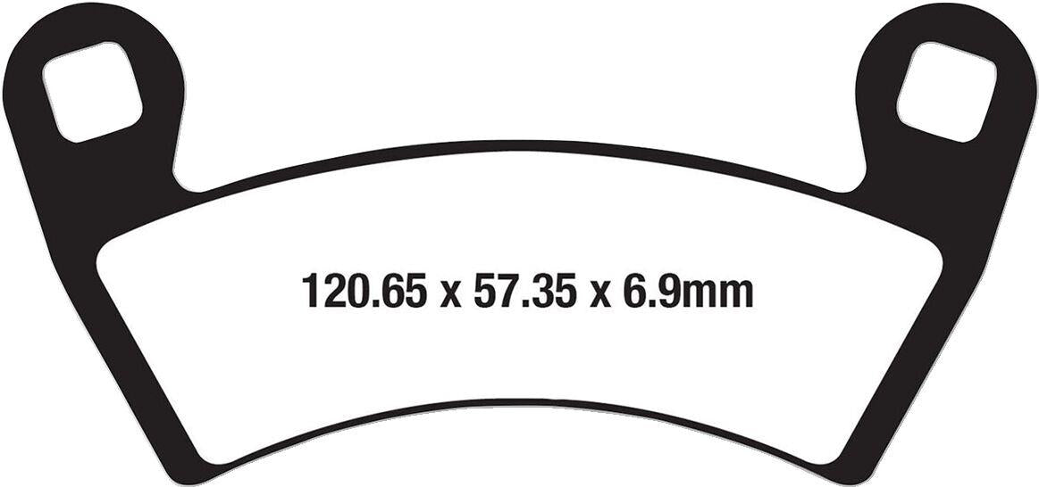 Ebc Long-Life Sintered "R" Brake Pads For Polaris RZR XP 1000 2013-2021 FA656R
