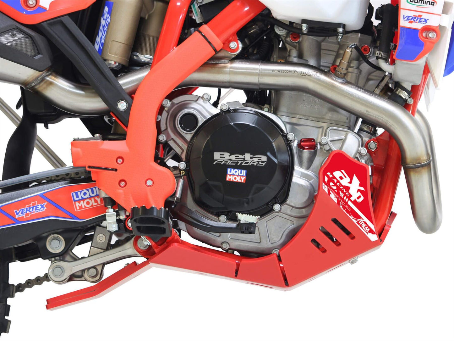 AXP Racing XTREM Skid Plate For Beta RR 350 2024-2025 Red Matte Finish AX1755
