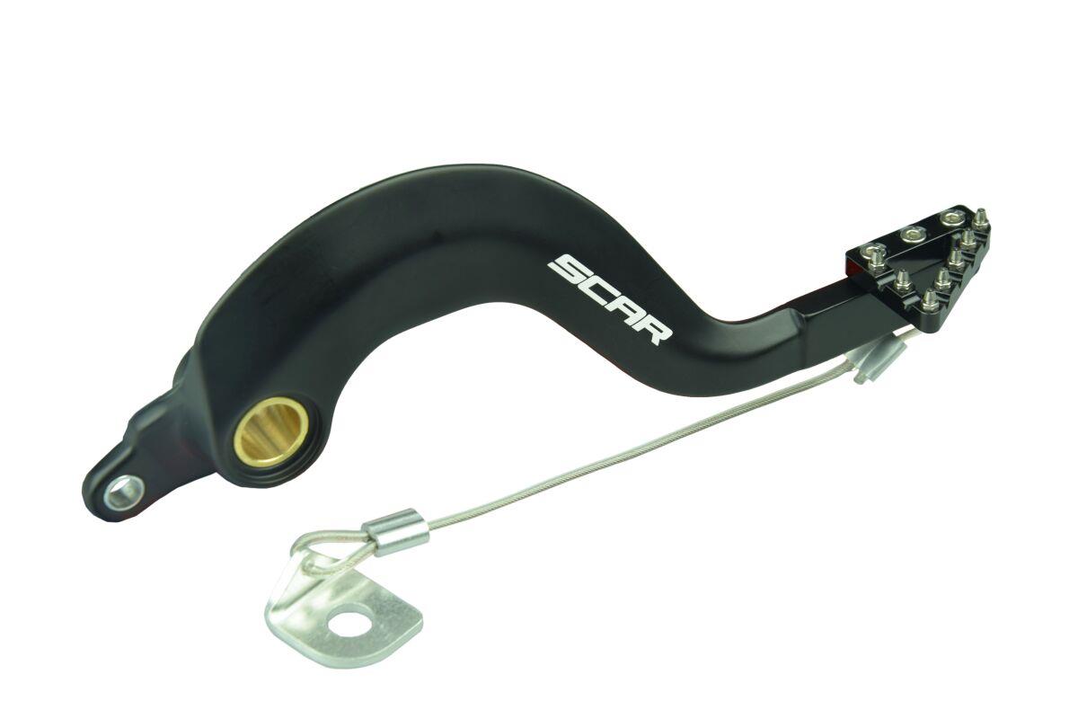 Scar Racing Brake Pedal For Yamaha YZ 125 Fantic XE 125 2000-2027 Black RBP101BK