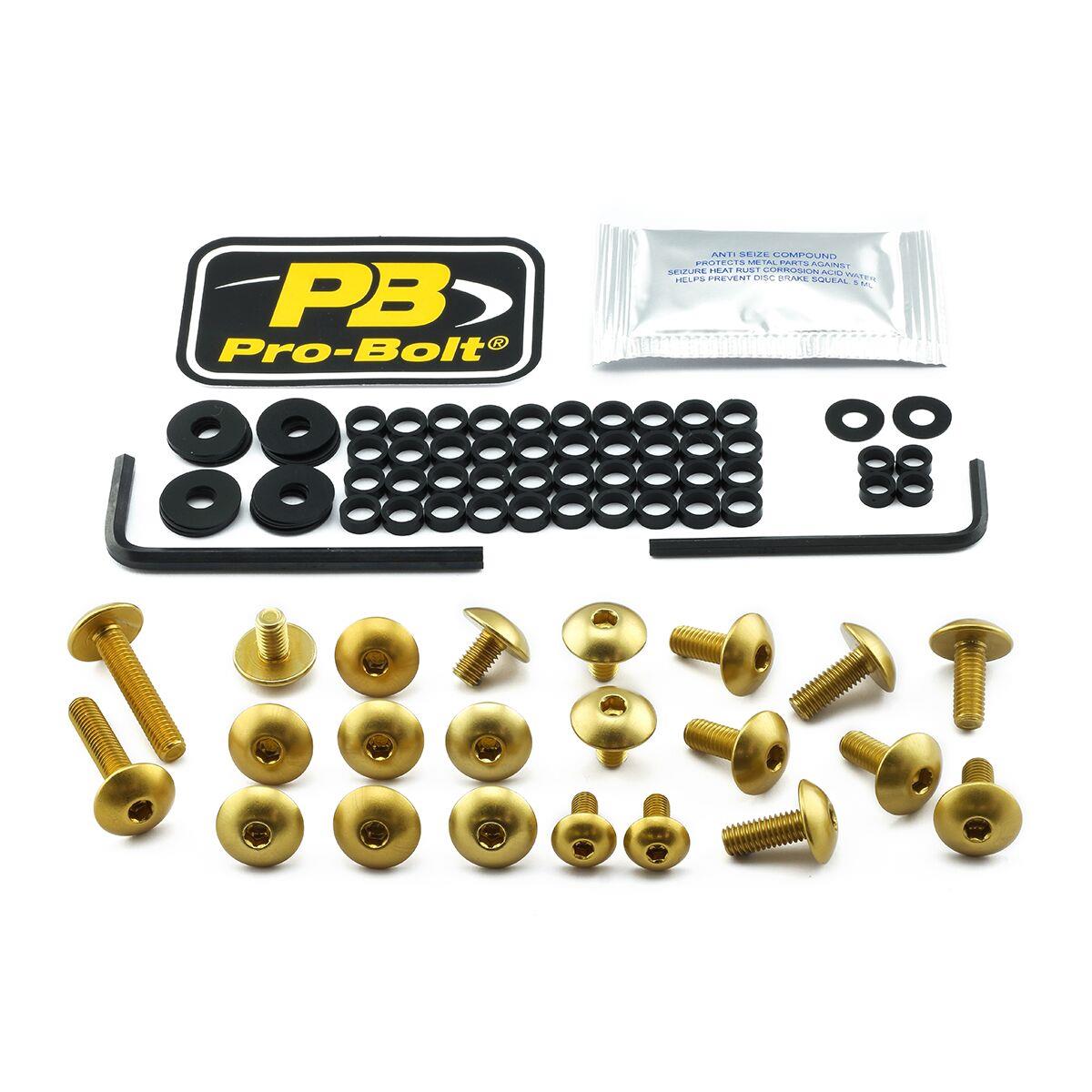 Pro Bolt Aluminium Fairing Bolt Kit For Kawasaki Z 900 RS 2018-2024 FKA430G