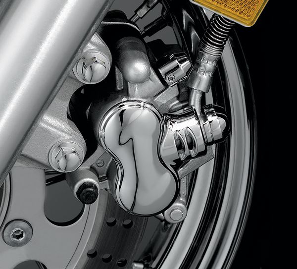 Kuryakyn Brake Caliper Cover For Kawasaki VN 900 1987-2017 Chrome KUR1294