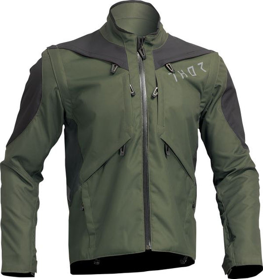 THOR Terrain MX Motorcross Jacket Green 2023 Model