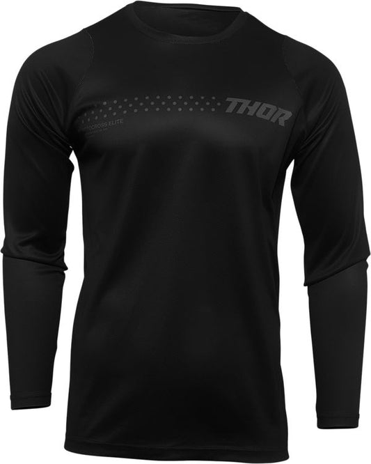 THOR Youth Sector Minimal MX Motorcross Jersey Black 2023 Model