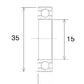 BLACK BEARING Bearing B3 15X35X11MM UB-6202-B3