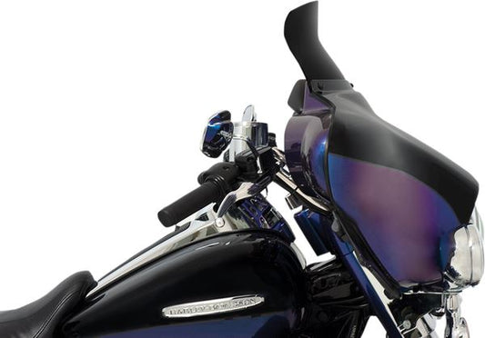 MEMPHIS SHADES Batwing Spoiler Windshield Black HARLEY DAVIDSON® 6.5" DARK SMOKE MEP84110