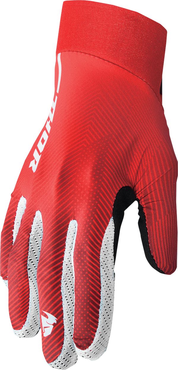 THOR Agile Tech MX Motorcross Gloves White/Red/Black 2023 Model