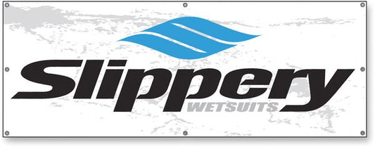 SLIPPERY Logo Banner S17 3'X8' 9905-0050