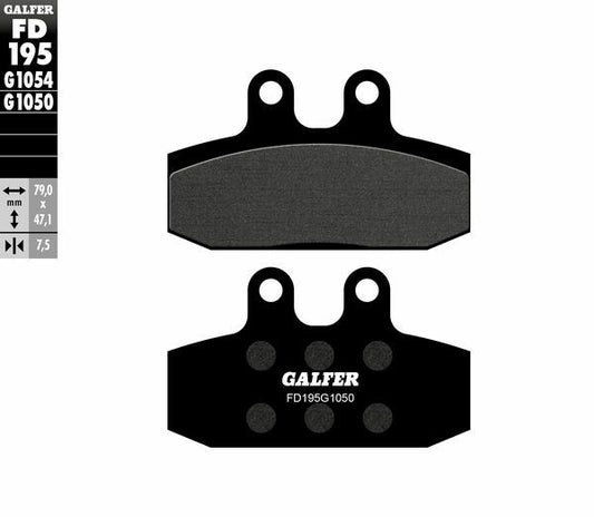 GALFER Brake Pad Street Semi-Sintered Metal FD195G1054