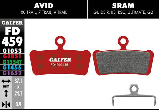 GALFER Brake Pad Bicycle FD459G1851