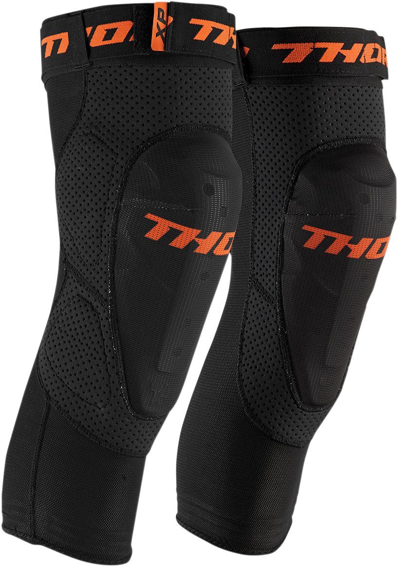 THOR Comp XP MX Motorcross Knee Guards Black 2023 Model