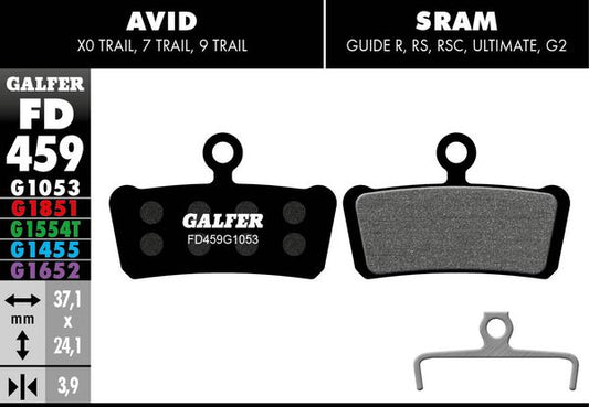 GALFER Brake Pad Bicycle FD459G1053
