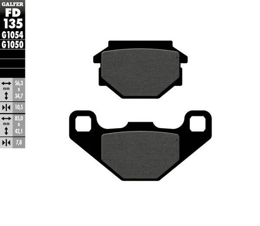GALFER Brake Pad Street Organic Base FD135G1050