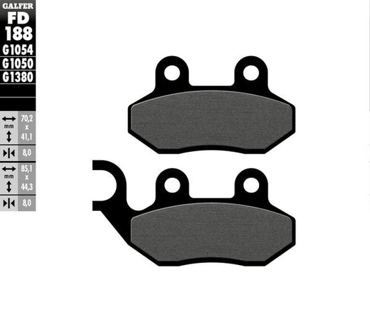GALFER Brake Pad Street Organic Base FD188G1050