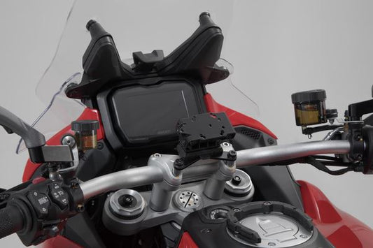 SW MOTECH GPS MOUNT HANDLEBAR To Fit Ducati Multistrada V4 20-23 GPS.22.646.10200