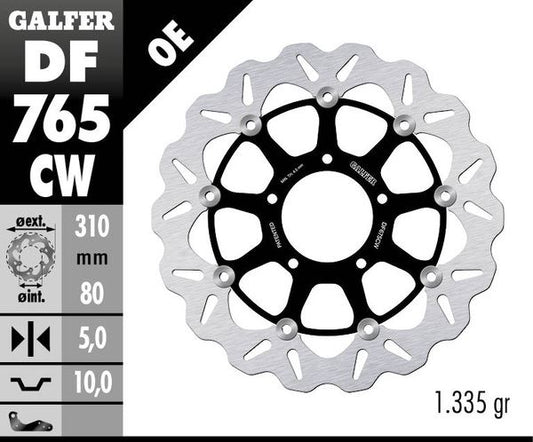 GALFER Brake Rotor Full-Floating Wave® Two Piece (Floating) DF765CW