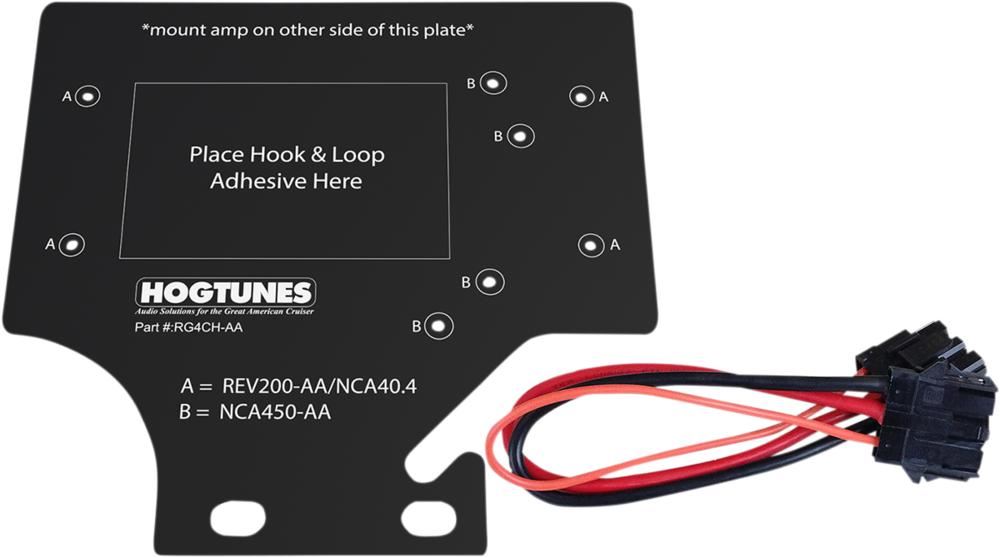 Hogtunes 4 Channel Amplifier Adaptor Plate for Road Glide - RG4CH-AA