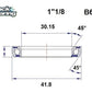 BLACK BEARING HB 30.15X41.8X7MM 45 /45 HB-B6
