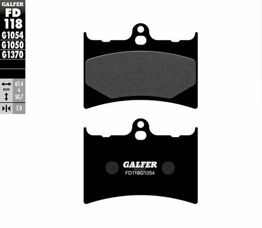 GALFER Brake Pad Semi-Sintered Metal FD118G1054
