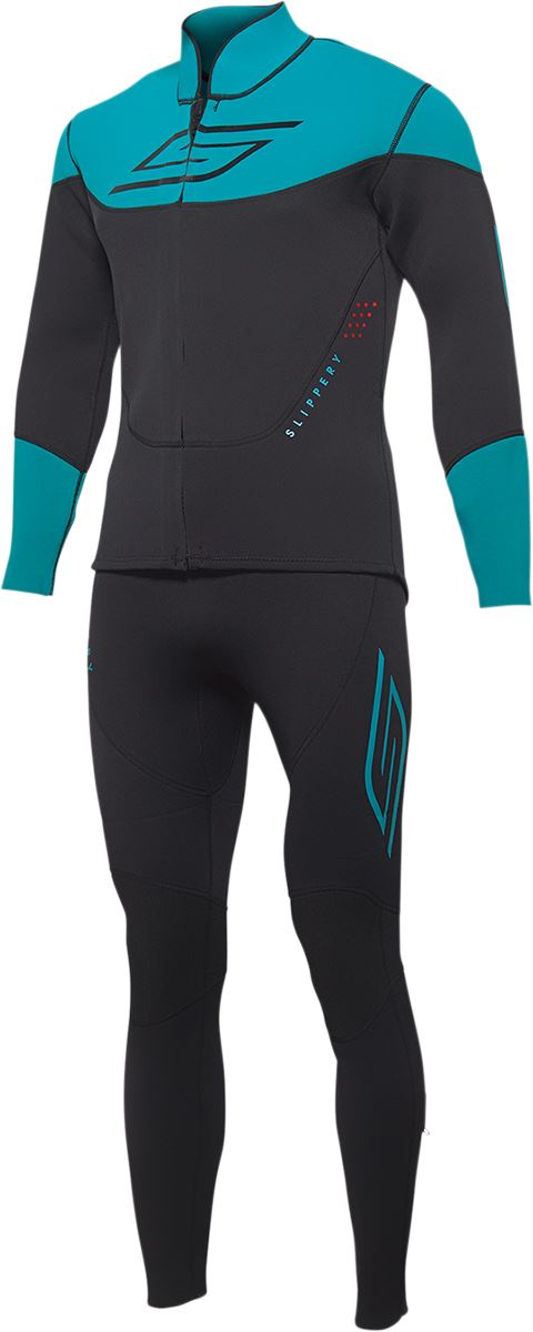 SLIPPERY Watersports Breaker Wetsuit Black/Aqua