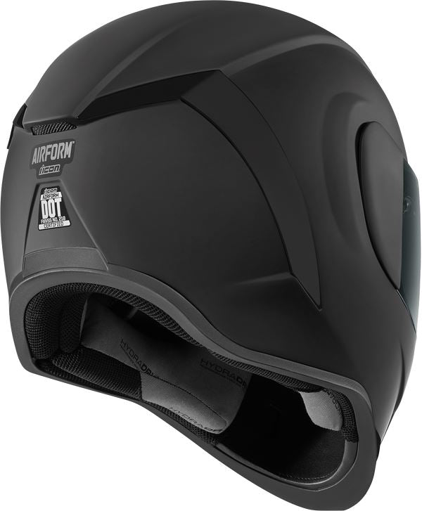 ICON Airform™ Dark Motorcycle Helmet Black - 2023 Model