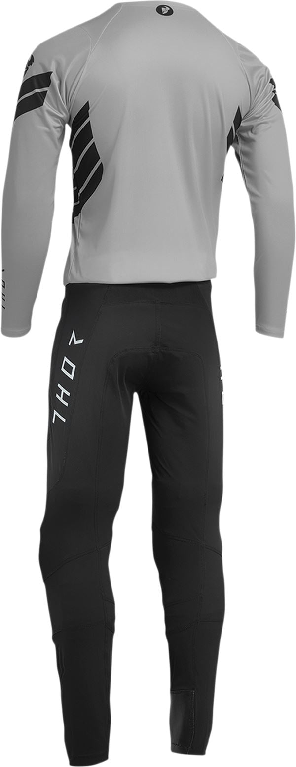 THOR Assist Sting MX Motorcross Long-Sleeve Jersey Black/Gray 2023 Model
