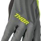 THOR Draft MX Motorcross Gloves Gray/Acid 2023 Model