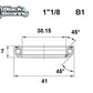 BLACK BEARING HB 30.15X41X7MM 45 /45 HB-B1