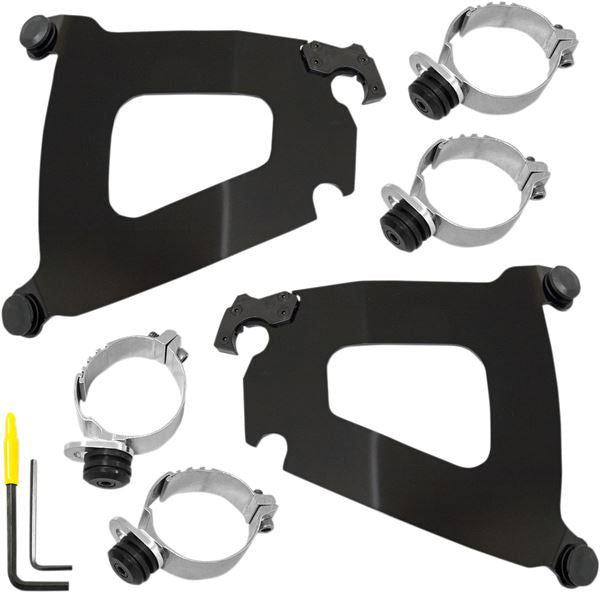 MEMPHIS SHADES Bullet Fairing Mounting Kit Complete BLACK MEB2012