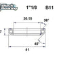 BLACK BEARING HB 30.15X41X7.7MM 36 /45 HB-B11
